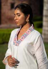 Farhana – Chanderi Kurta Set with Hand Embroidery