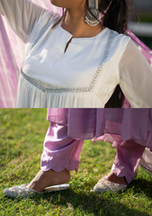 Eira – Shaded Flare Kurta with Organza Leheriya Dupatta