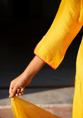 Fareedi – Radiant Chanderi Ensemble